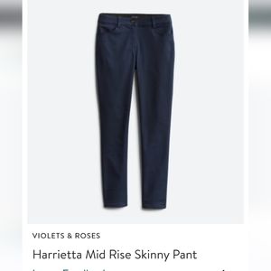 Violets & Roses navy pants sz 8